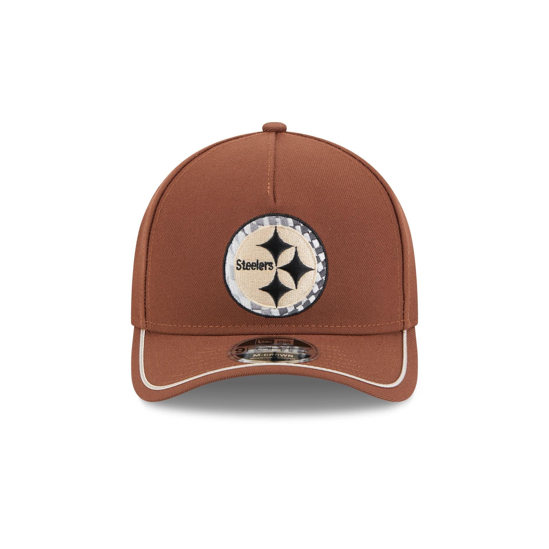 Pittsburgh Steelers Motorsport 9FORTY M-Crown A-Frame Snapback Hat Male Product Image