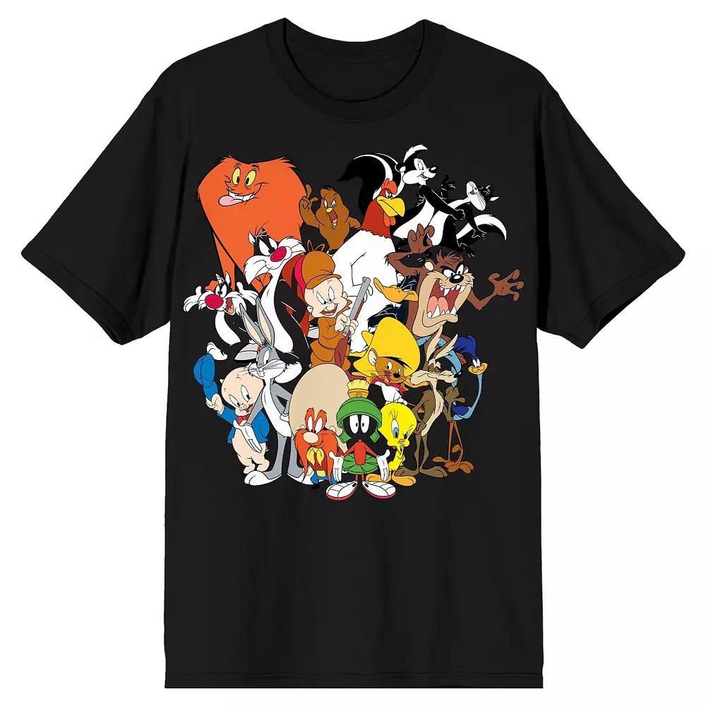 Men's Looney Tunes Group Tee, Size: Medium, Black Product Image