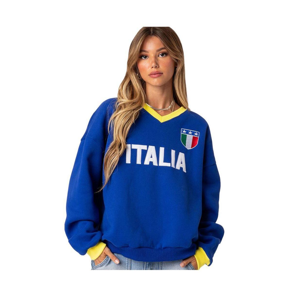 Edikted Womens Italy oversized sweatshirt Product Image