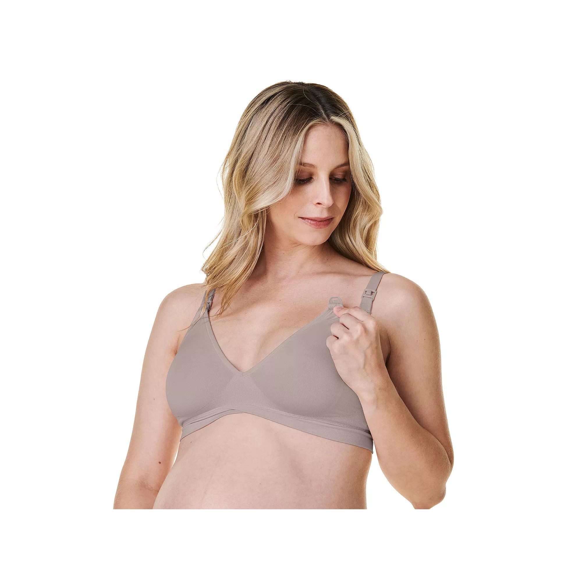 Women's Bravado Designs V-Neck Maternity & Nursing Bra 11046BA, Size: Small, Black Product Image