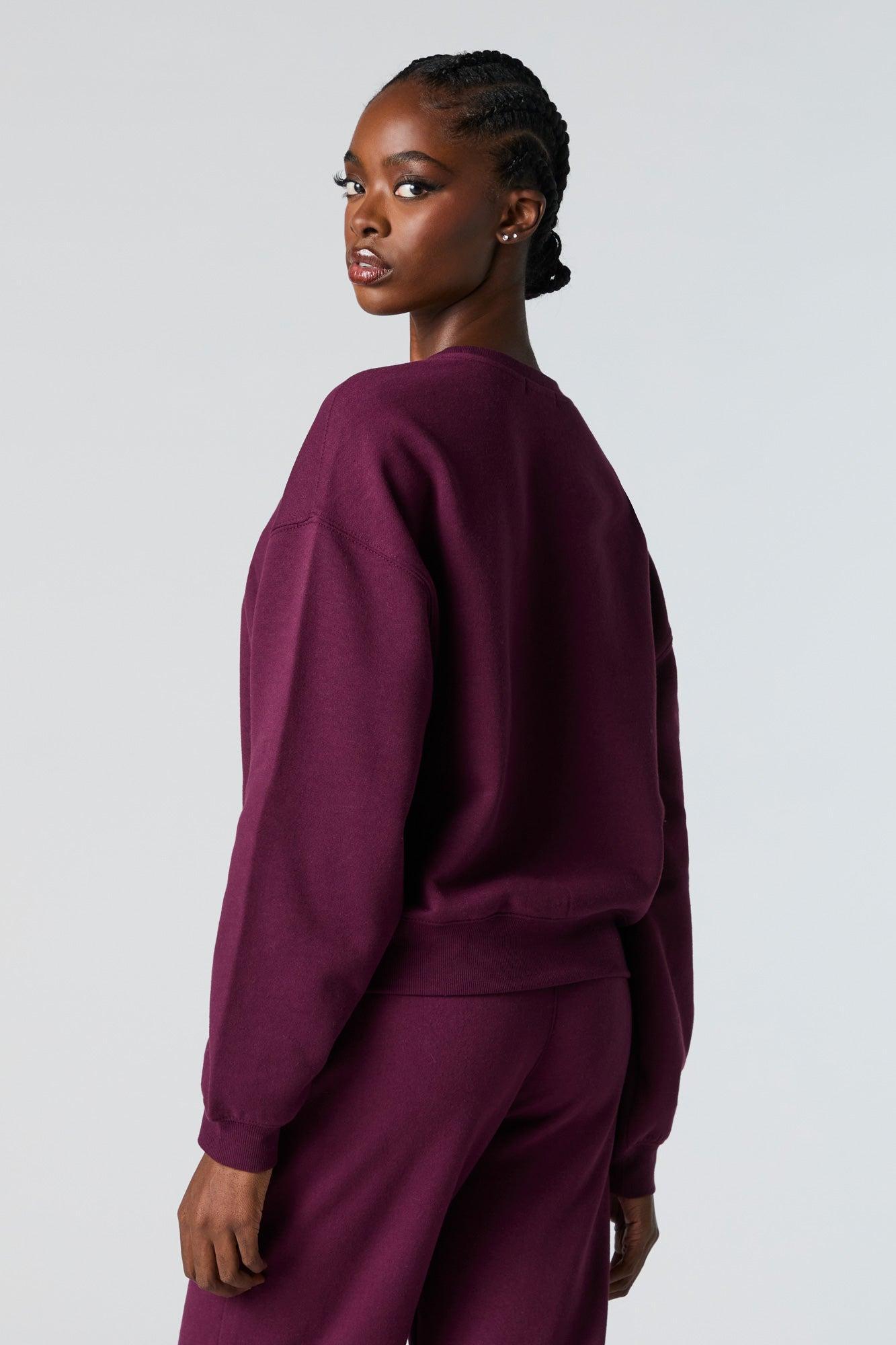Destination Twill Embroidered Fleece Sweatshirt Female Product Image