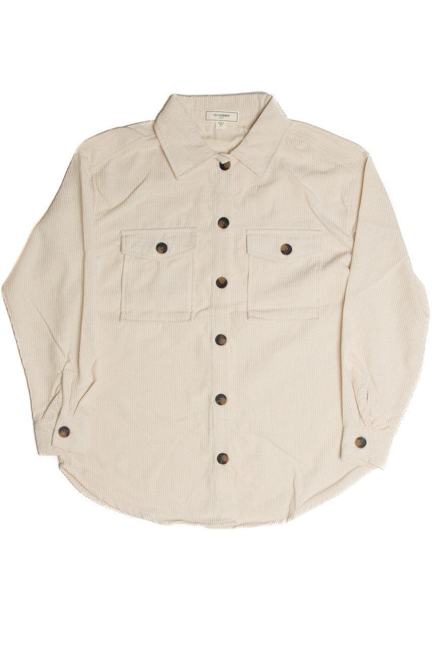 Pale Oversized Corduroy Shirt Product Image