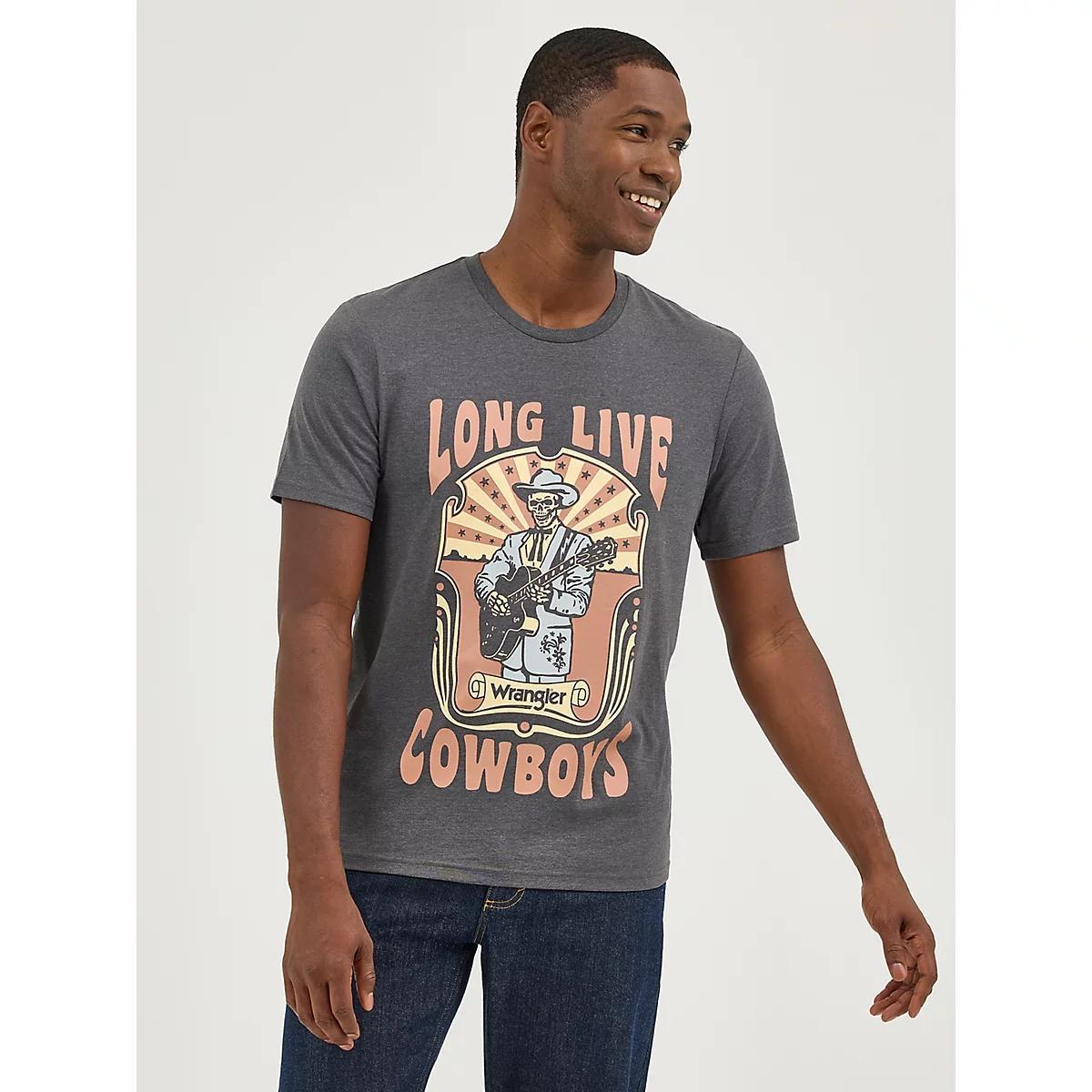 Men's Skeleton Cowboy Graphic T-Shirt | Men's SHIRTS | Wrangler® Product Image