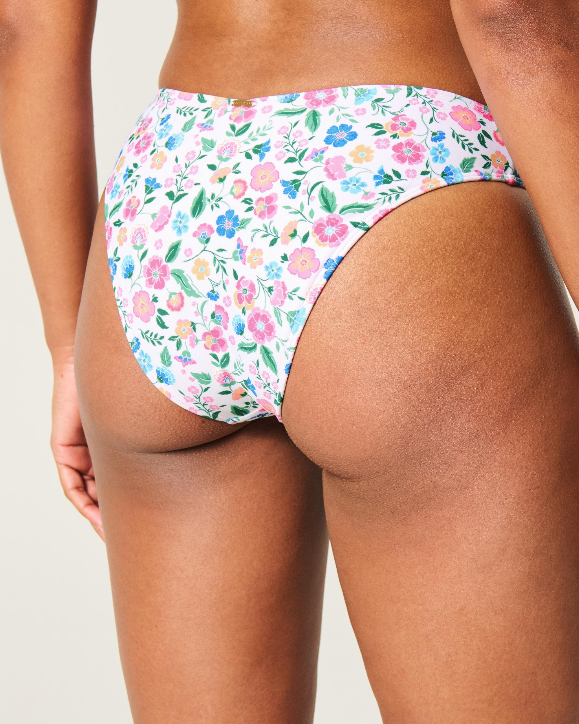 Curvy High-Leg High-Waist Cheeky Bikini Bottom Product Image