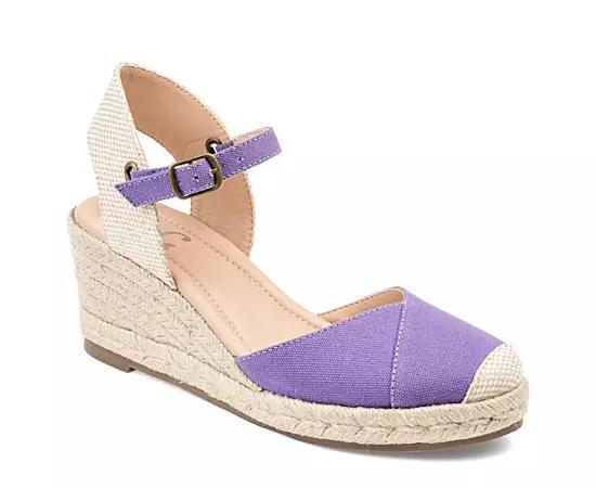 Journee Ashlyn Women's Wedges, Size: 9 Wide, Purple Product Image