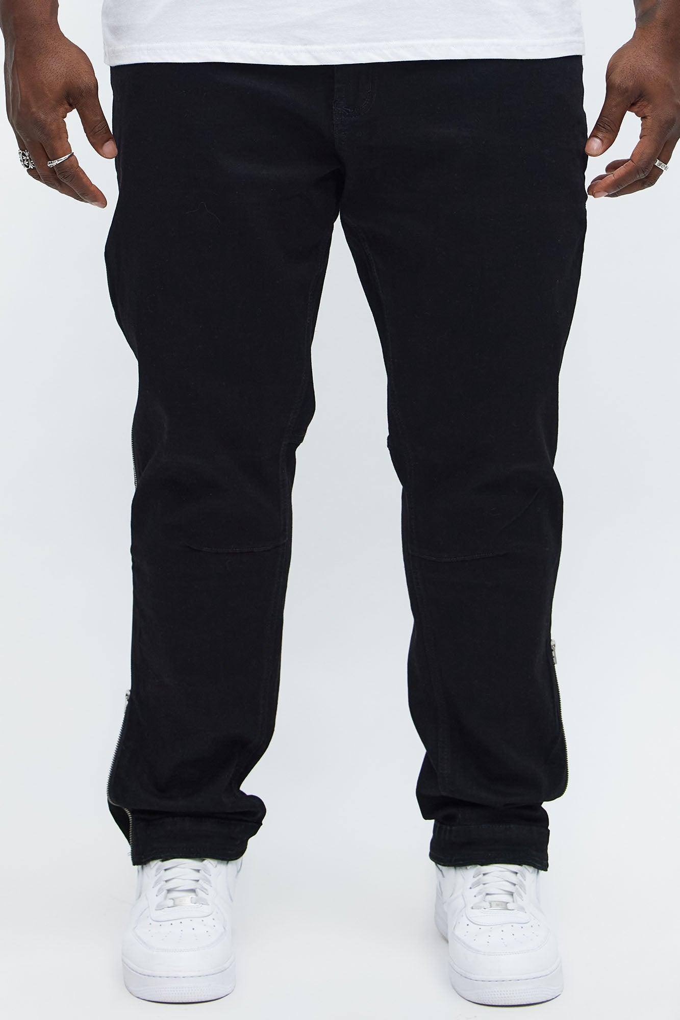 Slim Convertible Zip Me Down Jeans - Black Male Product Image