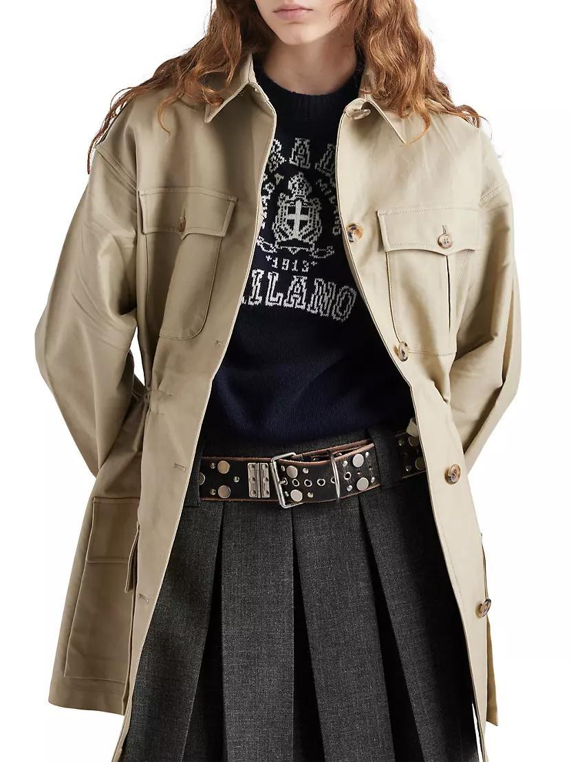 Wool and Cashmere Intarsia Sweater Product Image