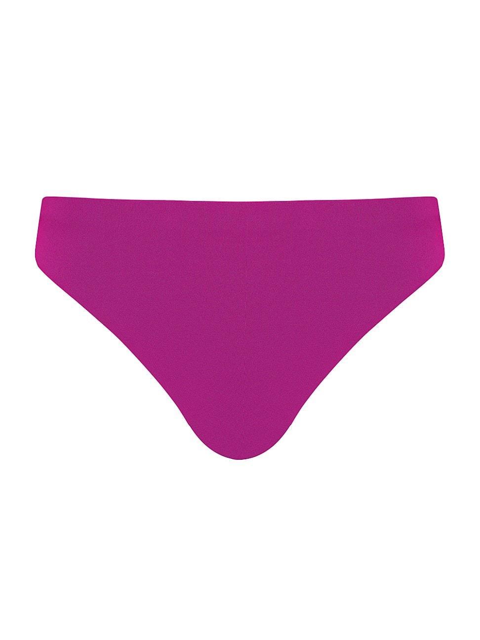 Womens Ava Mid-Rise Bikini Bottom Product Image