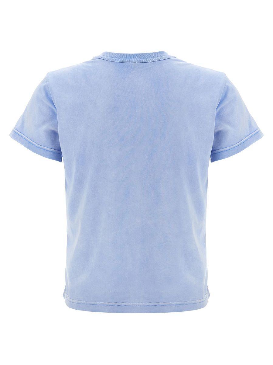 ALEXANDER WANG T T By Alexander Wang Regular Fit Crewneck T In Blue Product Image