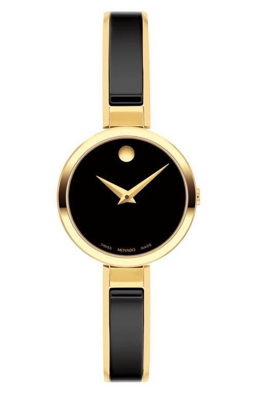 Womens Moda Goldtone & Ceramic Bangle Watch Product Image