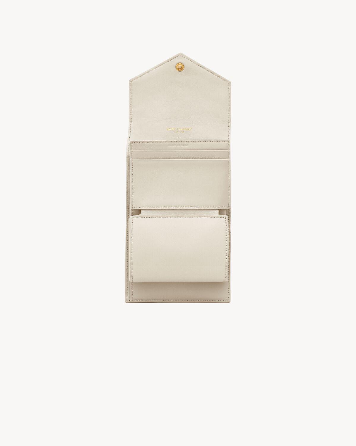 cassandre matelassé multi-folded wallet in grain de poudre leather Product Image
