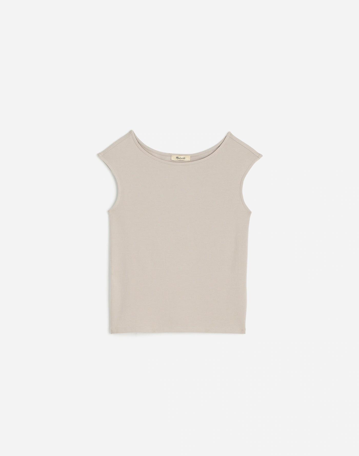 Scoopneck Cap-Sleeve Tee Product Image