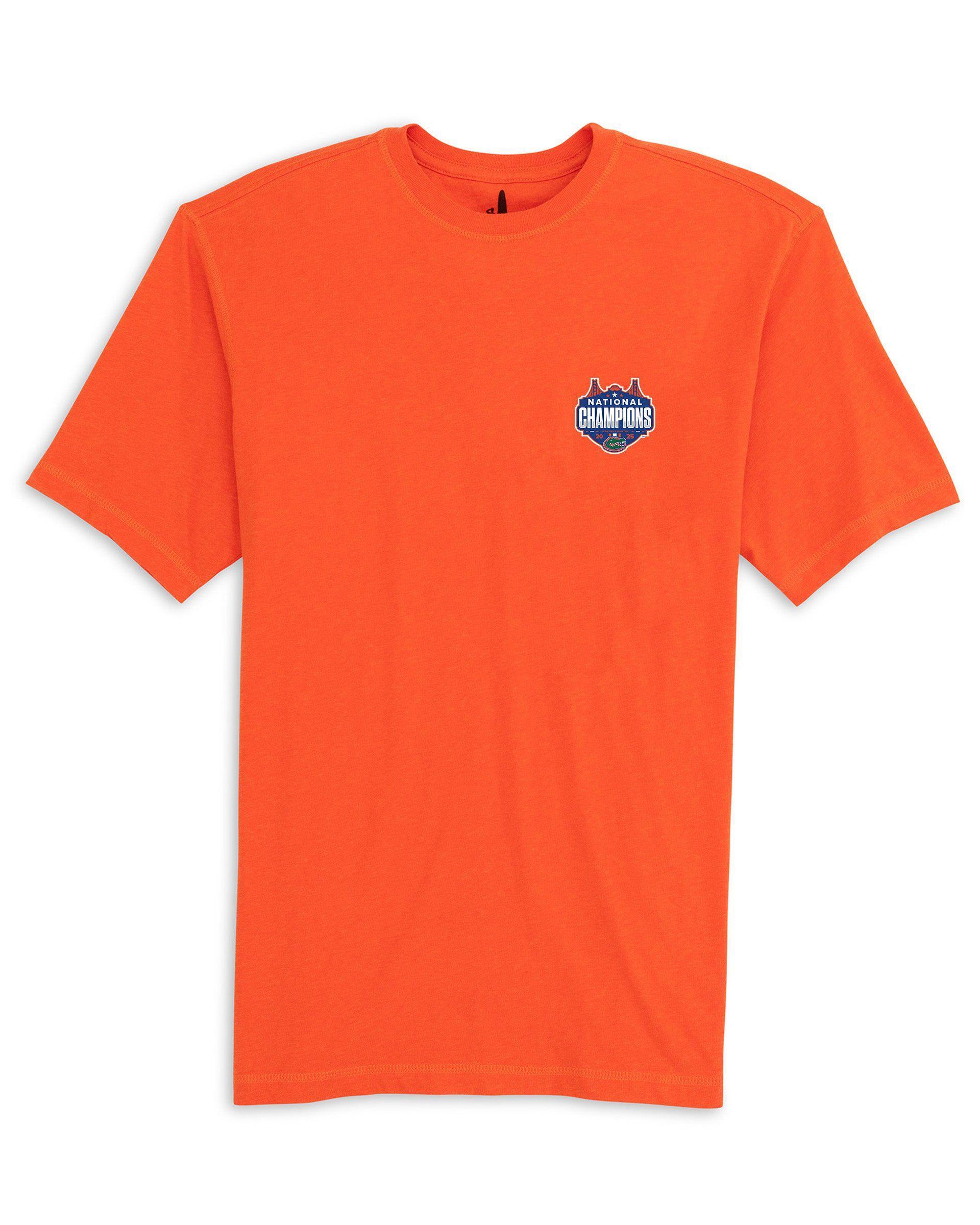 Florida Heathered Spencer T-Shirt - 2025 Men's College Basketball Champions Logo Male Product Image