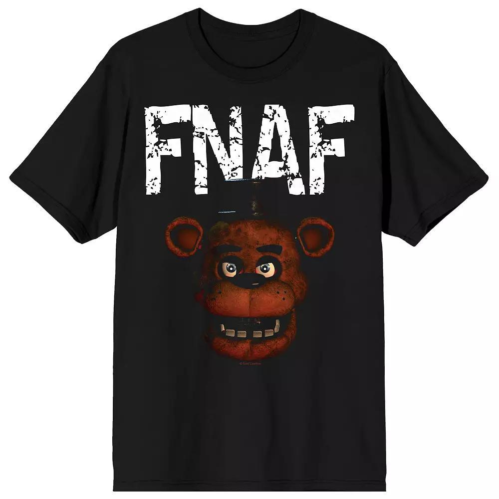 Men's Five Nights At Freddy's FNAF Distressed Graphic Tee, Size: XL, Black Product Image