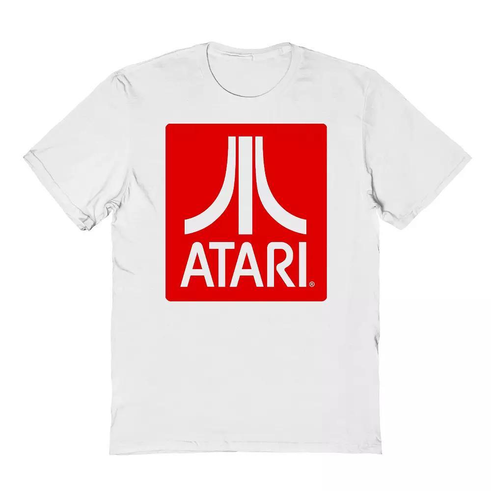 Men's Atari Logo Graphic T-Shirt, Size: XL, White Product Image