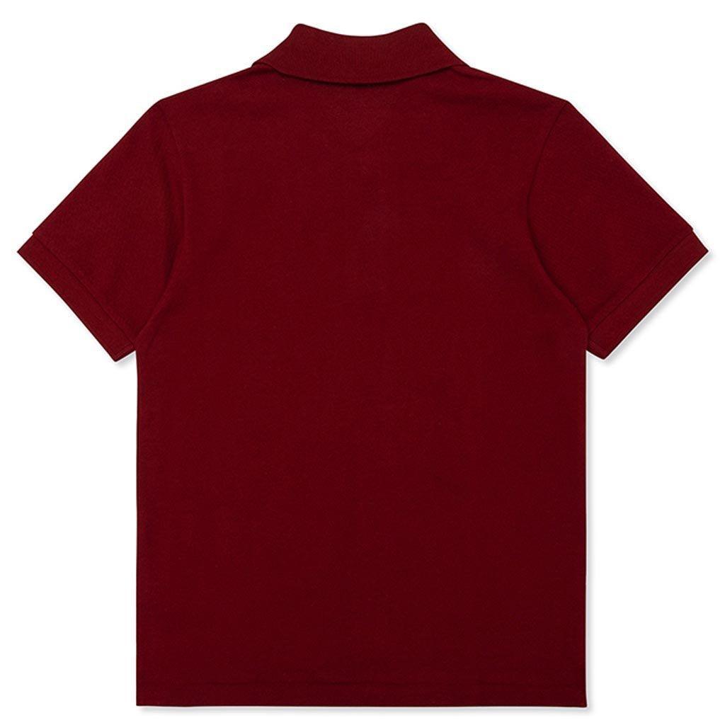 Women's Red Heart Polo Shirt - Burgundy Female Product Image