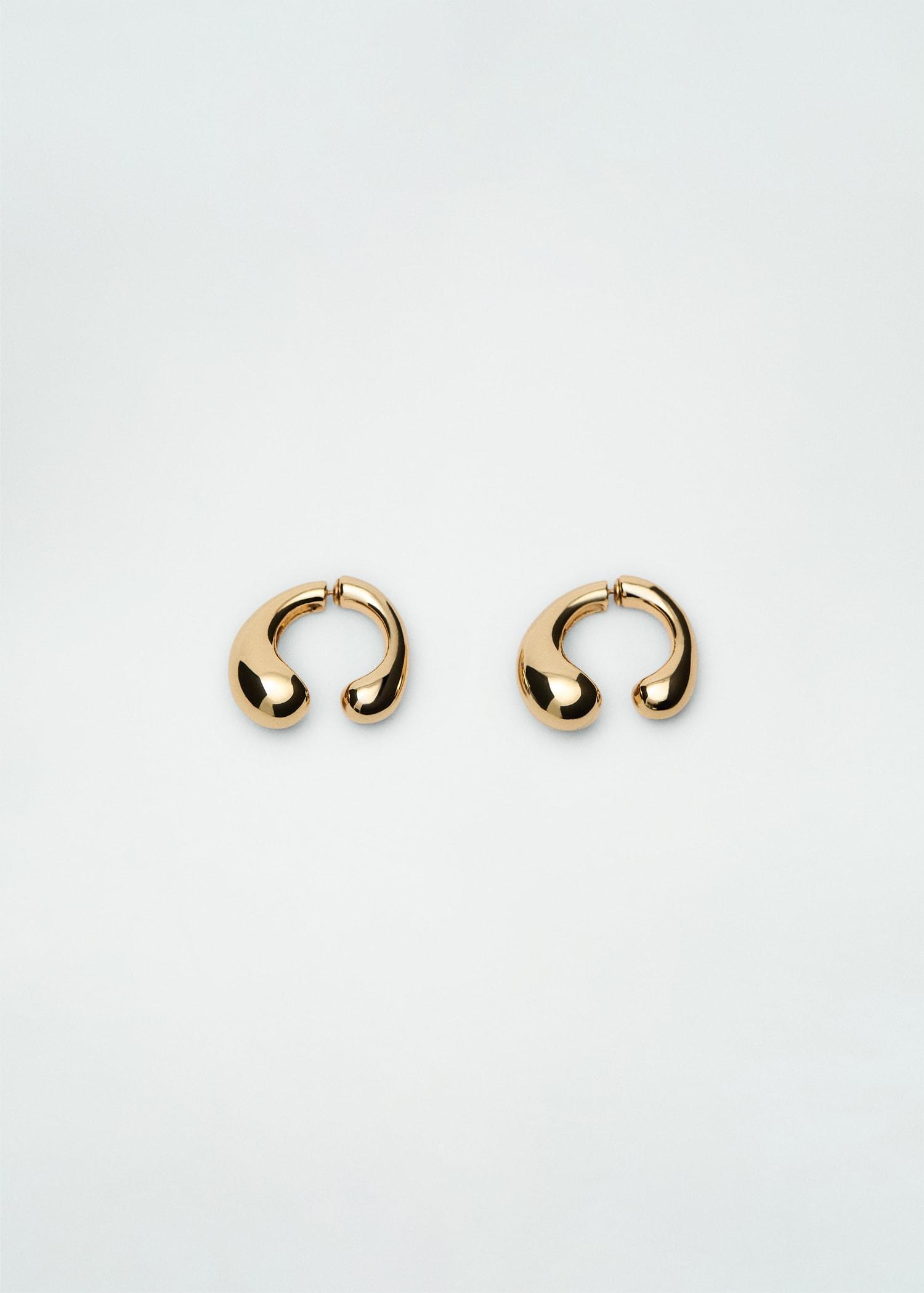Detachable semi-hoop earring - Women | MANGO USA Product Image