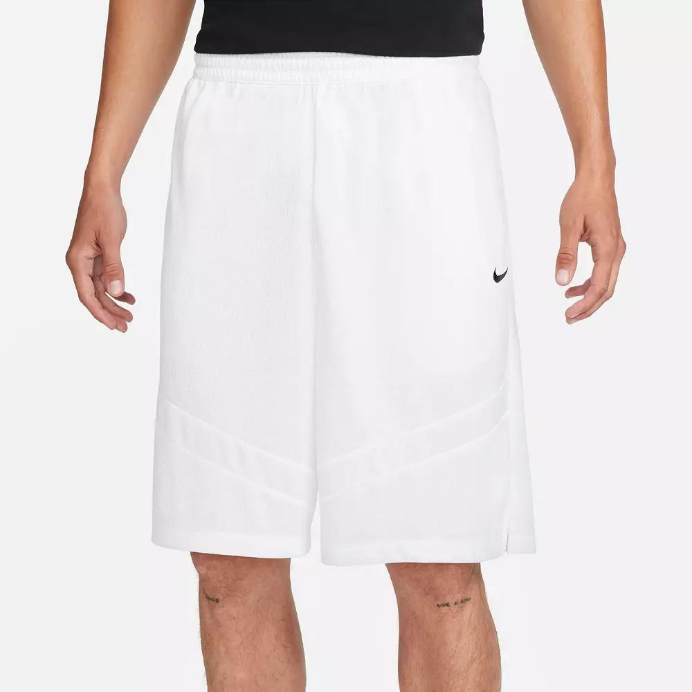 Men's Nike Dri-FIT Icon 11-in. Basketball Short, Size: XL, White Product Image