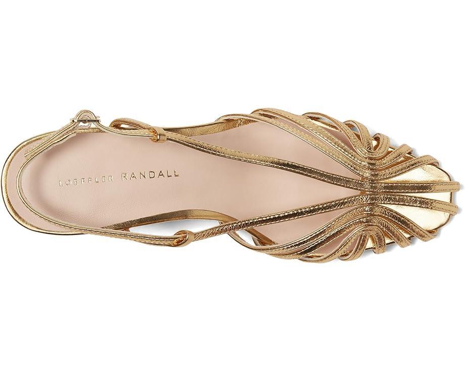 Dahlia Pleated Knot Mule with Ankle Strap Product Image
