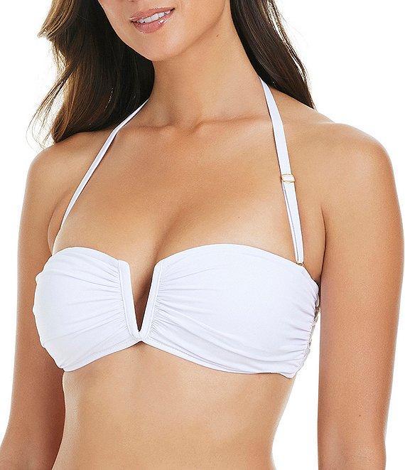 Bleu Rod Beattie La Cote D'Azur Solid Side Macrame Hipster Swim Bottom Product Image