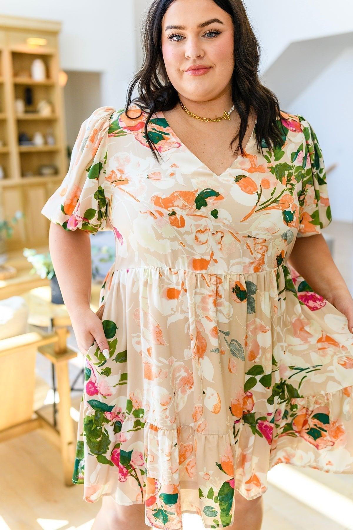 Life of the Party Floral Jumpsuit in Green Product Image