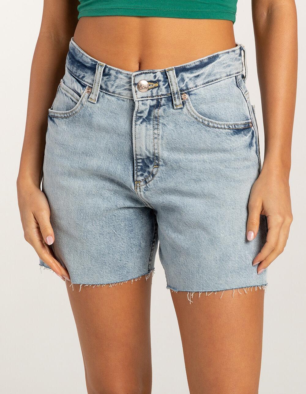 LEE Loose Cut off Rider Womens Denim Shorts - DENIM Product Image