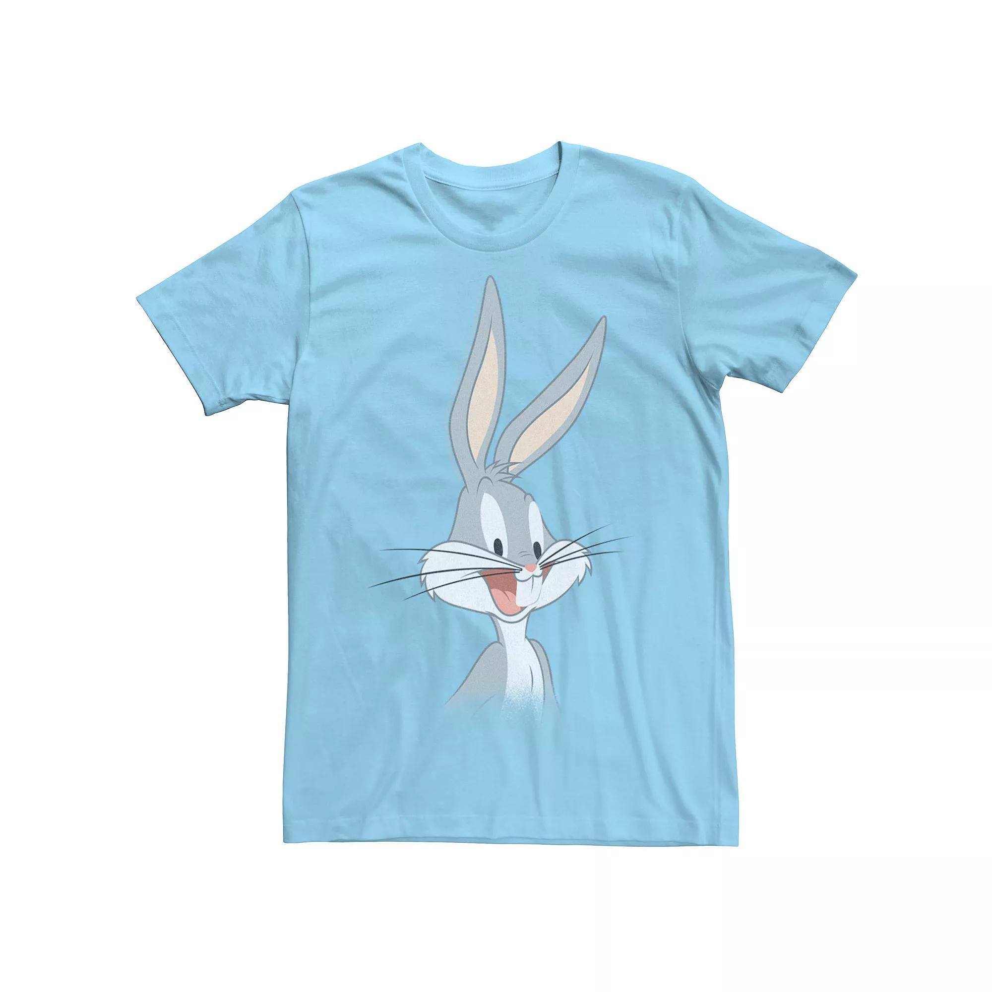 Men's Looney Tunes Bugs Bunny Portrait Tee, Size: Small, Light Blue Product Image