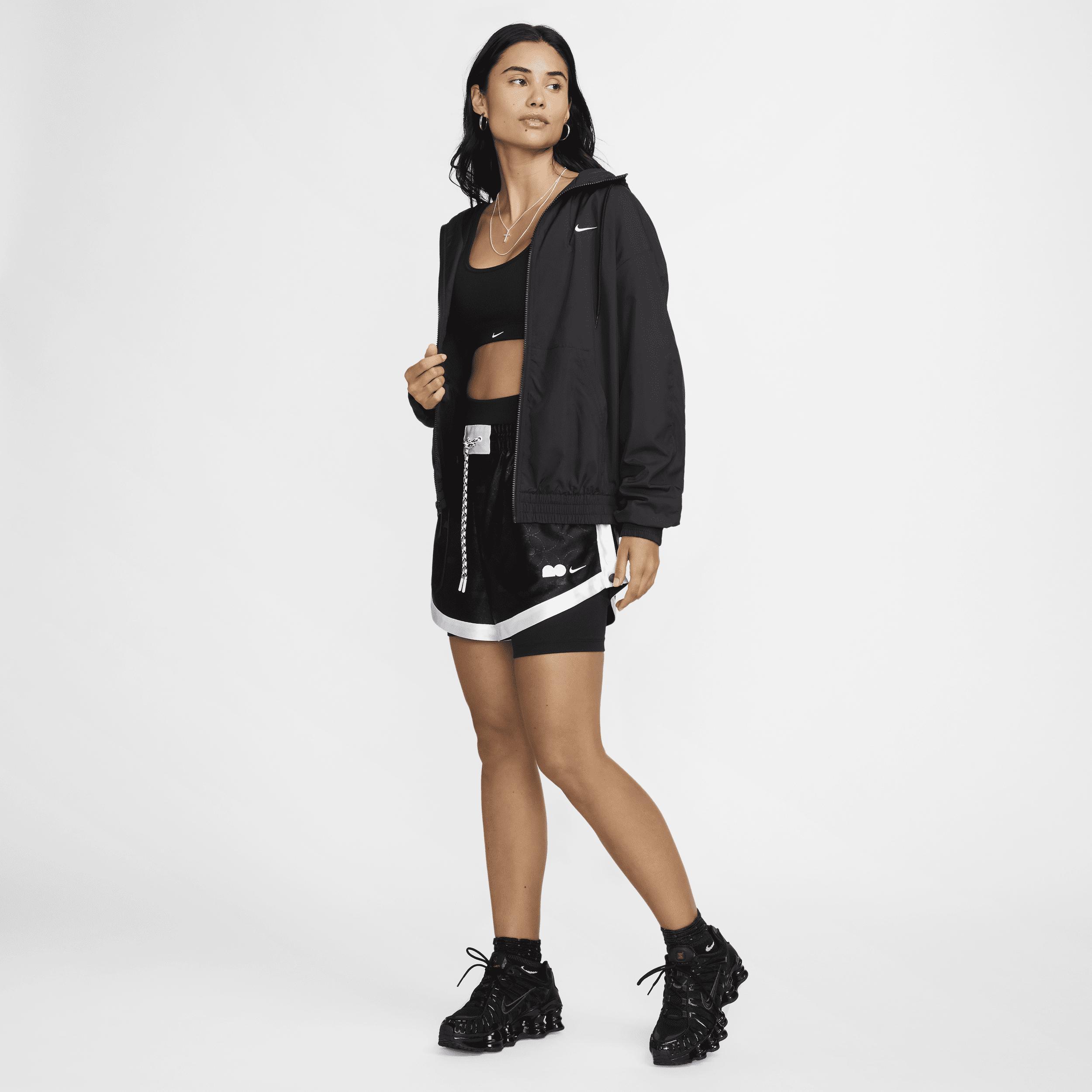 Women's Nike Sportswear UV Protection Loose Hooded Jacket, Size: Medium, Black Product Image