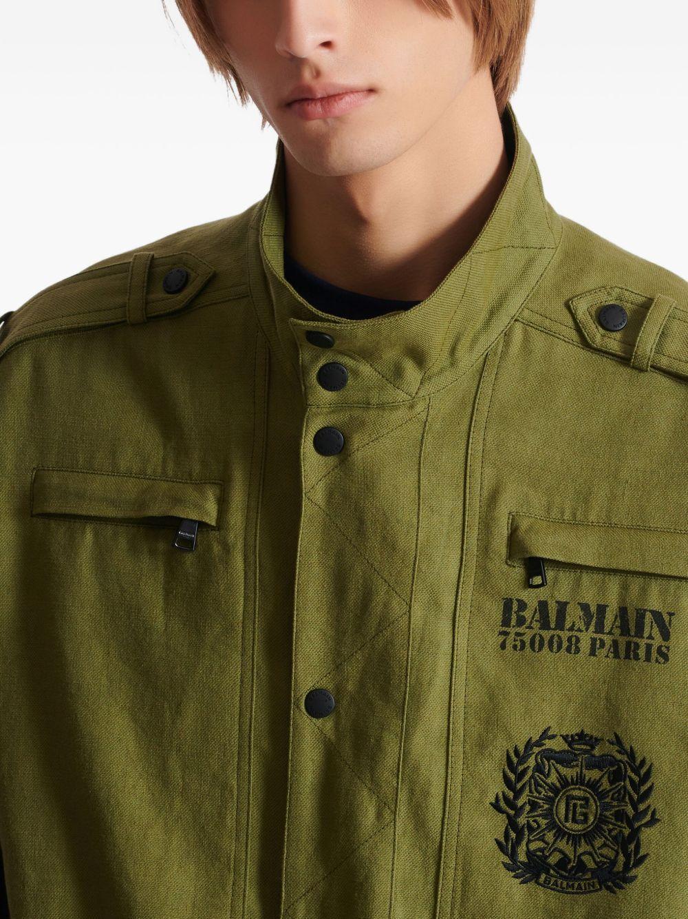 logo-print jacket Product Image