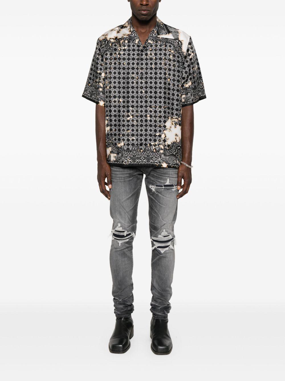 silk bandana-print shirt Product Image