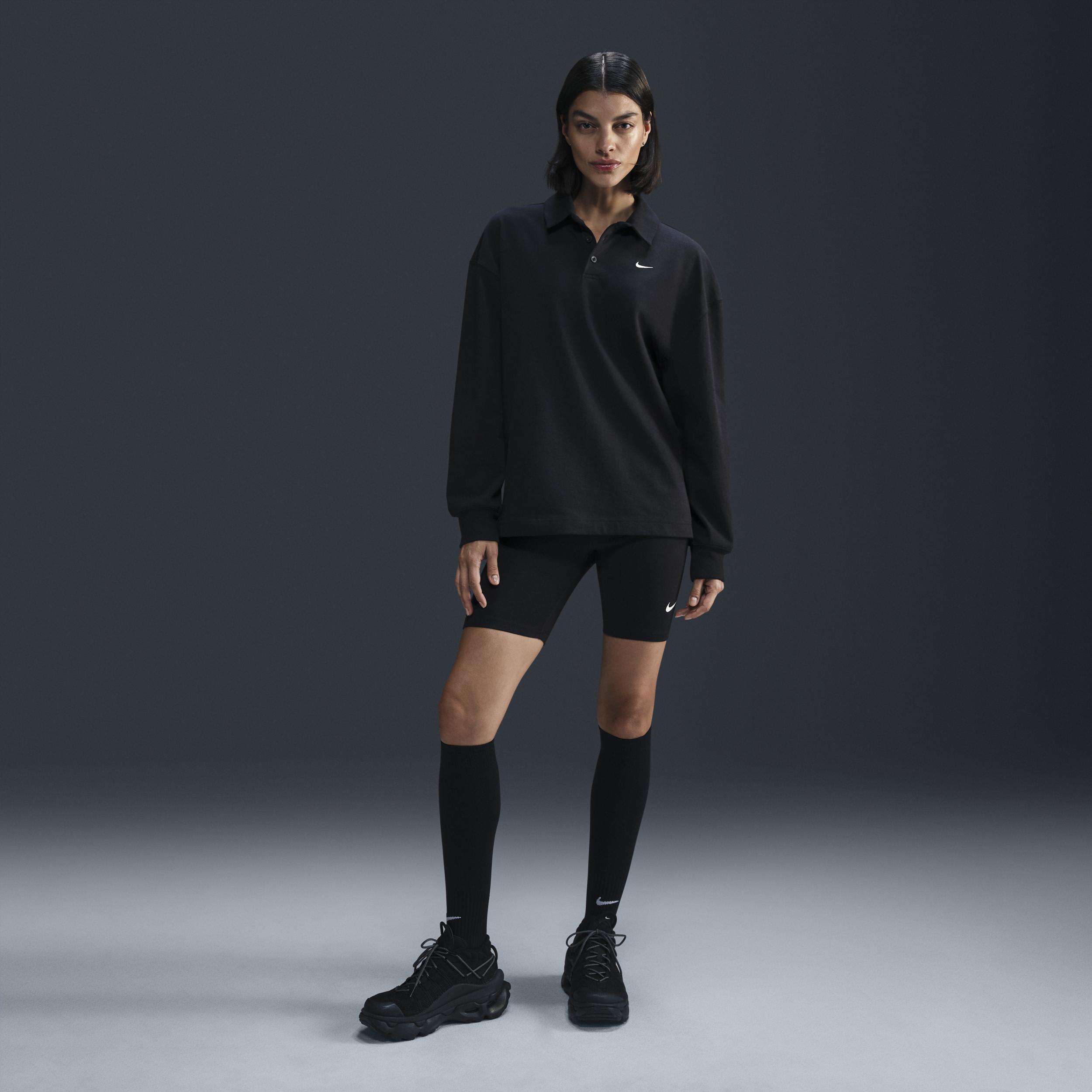 Nike Sportswear Essential Women's Oversized Long-Sleeve Polo Product Image