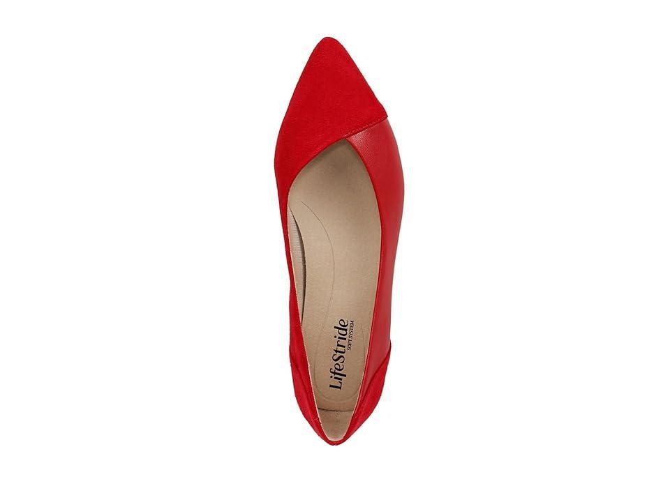 LifeStride Promise Women's Pointed Toe Flats, Size: 8.5 Wide, Red Red Product Image