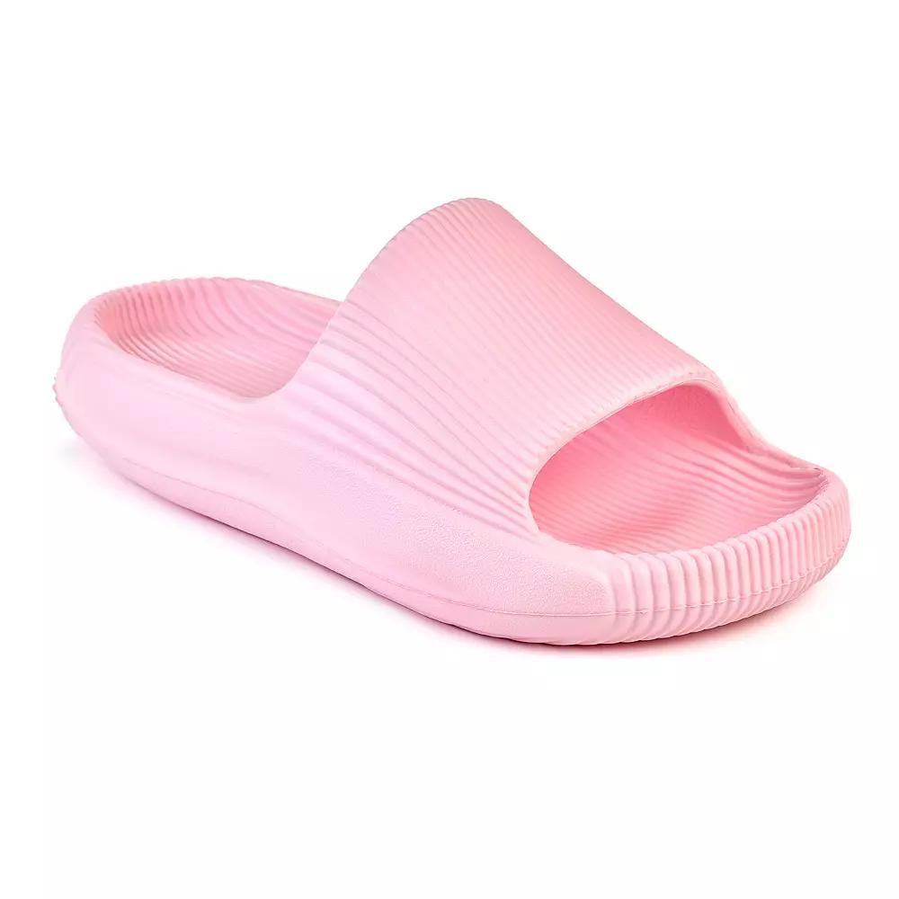 American Exchange Women's Lined Slide Sandals, Size: 10, Blush Product Image