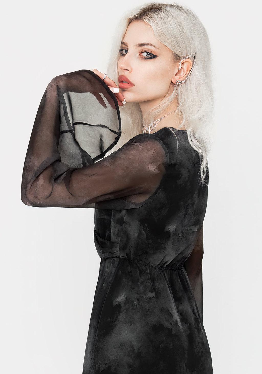 Tempest Flared Sleeve Mini Dress Product Image