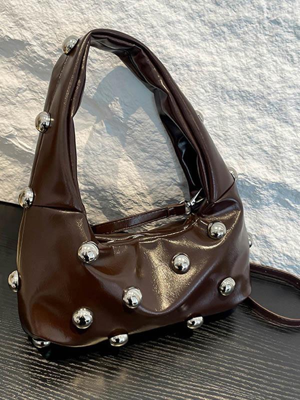 Geometric Rivet Handbags Shoulder Bags Product Image