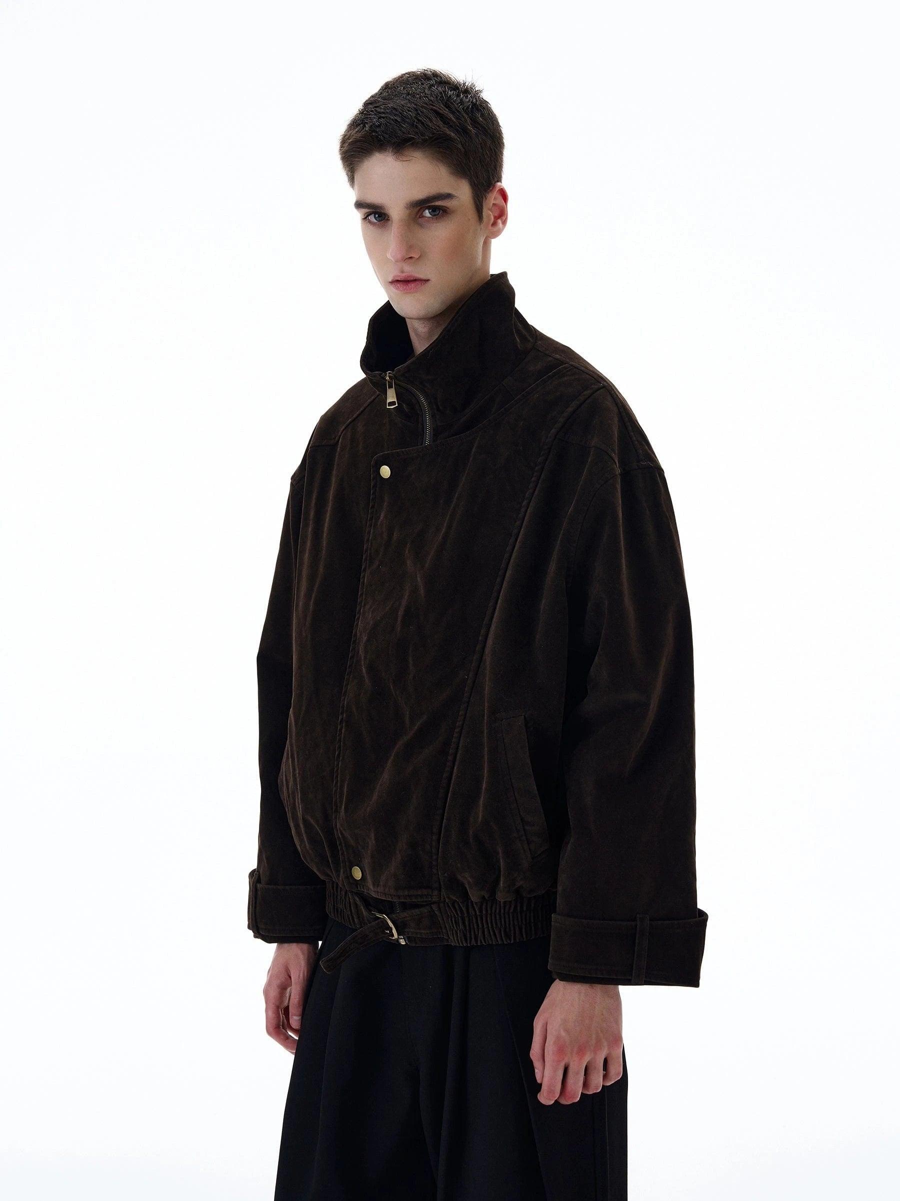 RT No. 20017 BROWN SUEDE COLLAR JK Product Image