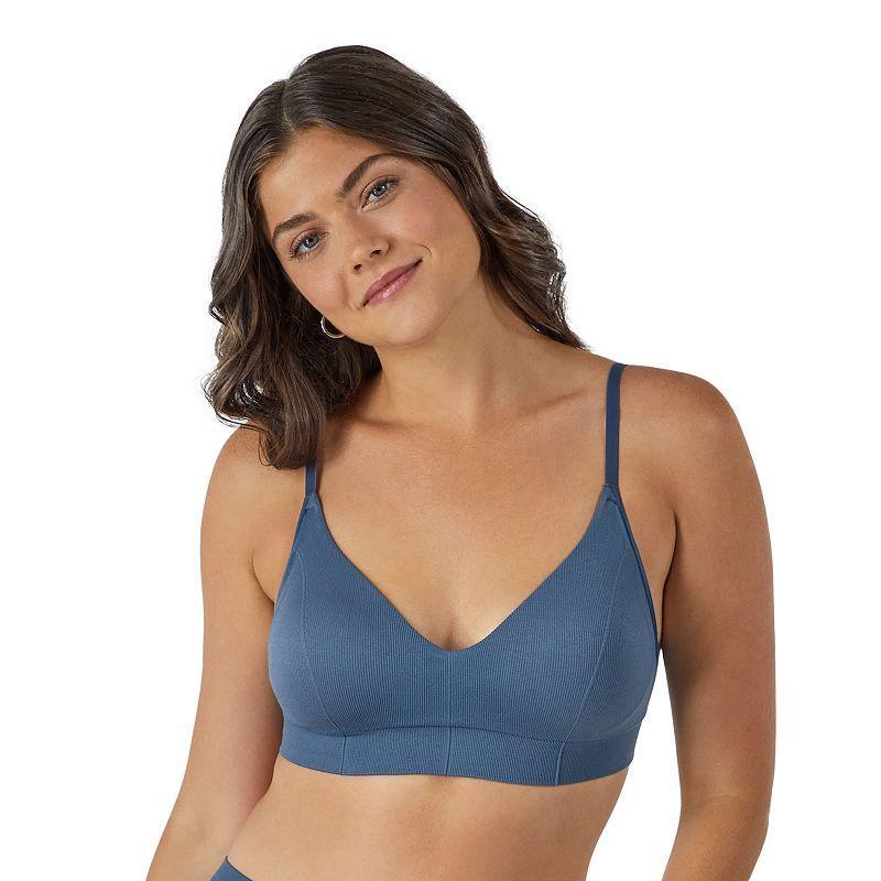 Maidenform® M Wireless Stretch Rib Bralette DM2303, Women's, Size: Medium Dd, White Product Image