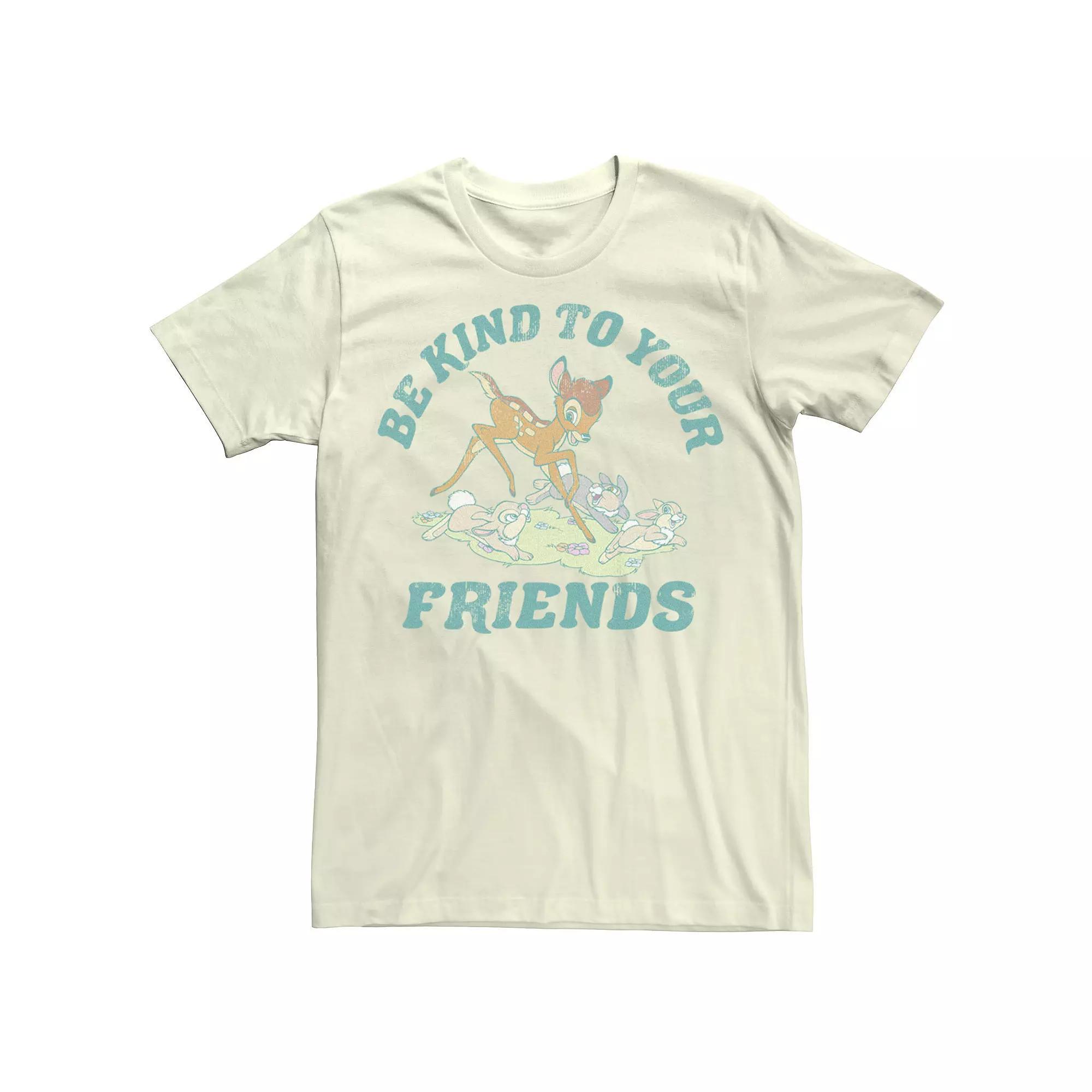 Disney's Bambi Be Kind To Your Friends Men's Tee, Size: XL, Natural Product Image