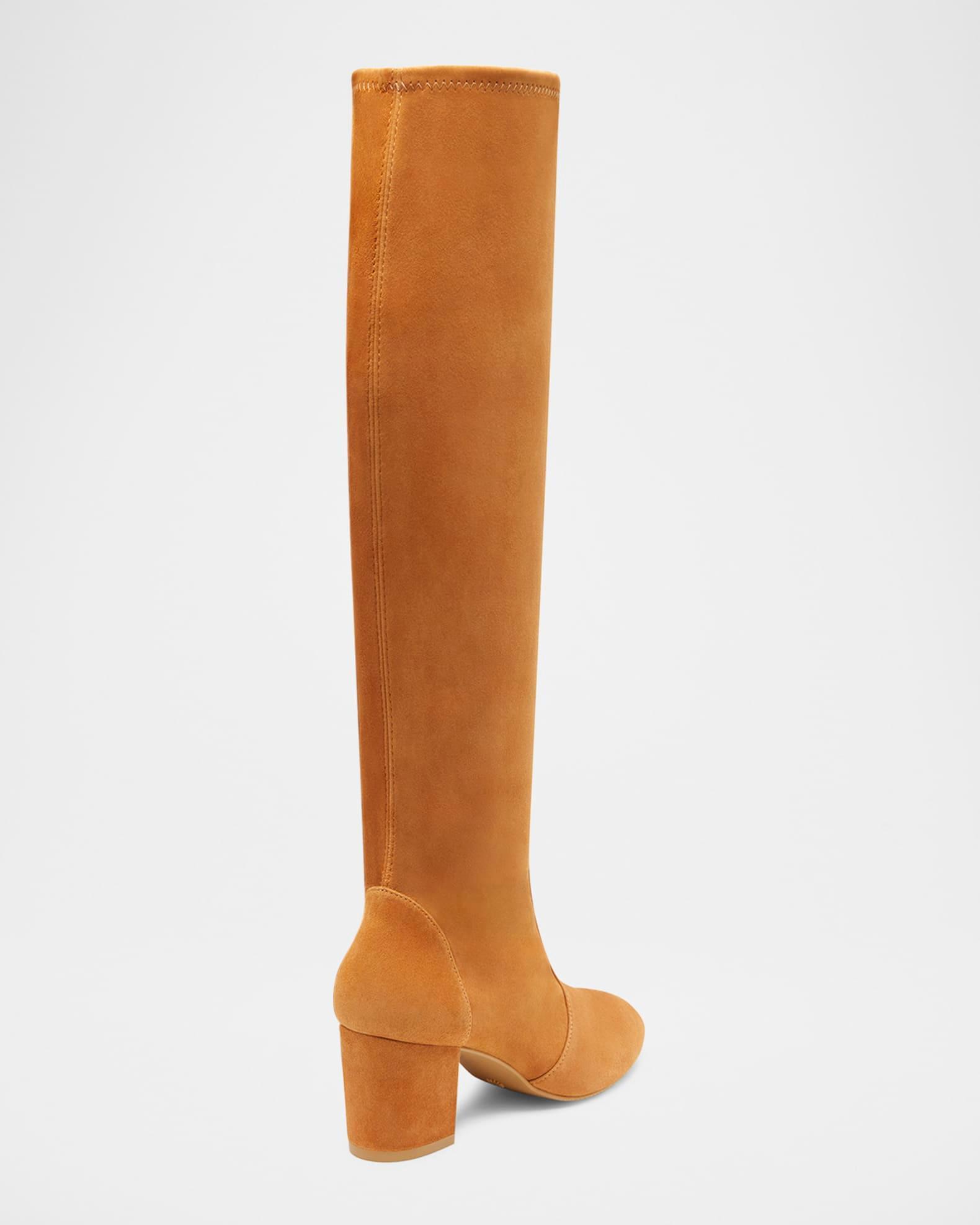 Yuliana Stretch Suede Knee Boots Product Image