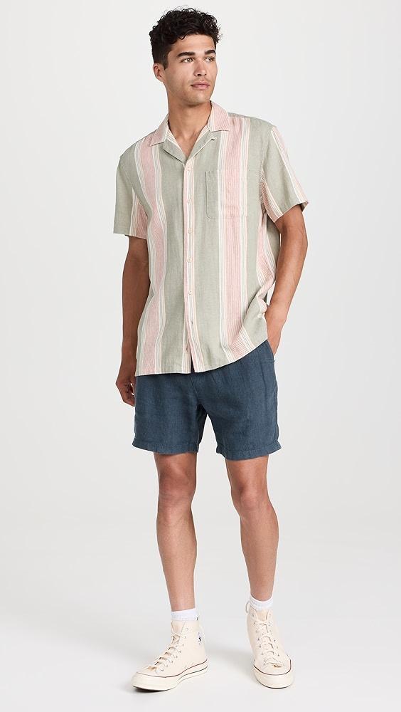 Faherty Essential Linen Drawstring Shorts 6" | Shopbop Product Image