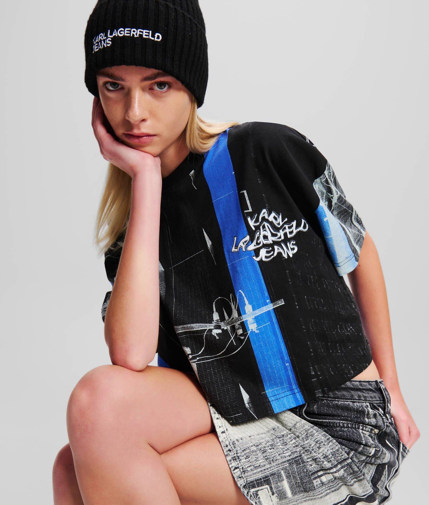 KLJ CROPPED TOKYO-PRINT T-SHIRT Product Image