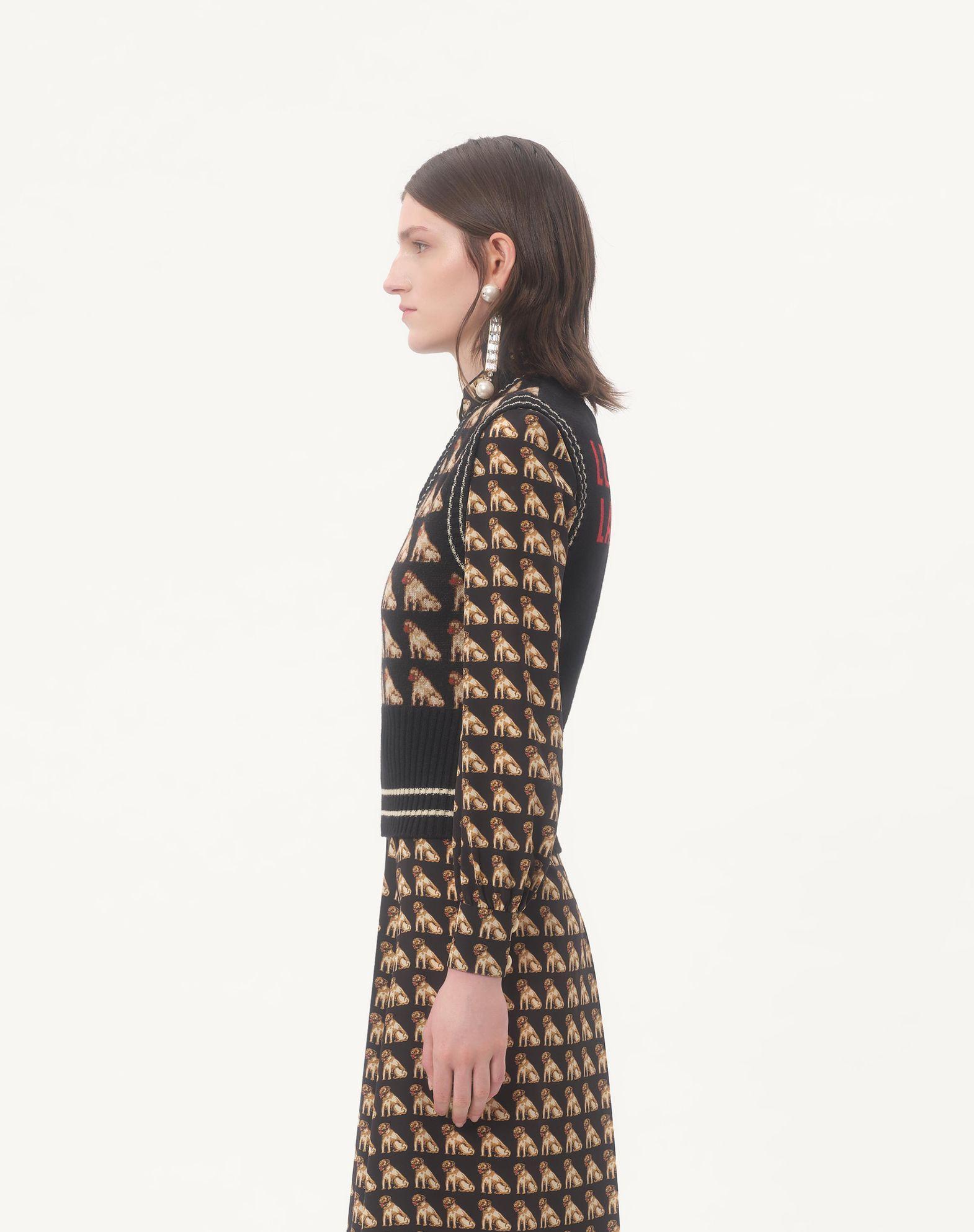 Petit Charles Jacquard Wool Gilet Product Image