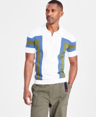 Mens Short-Sleeved Polo Sweater in Cotton Product Image