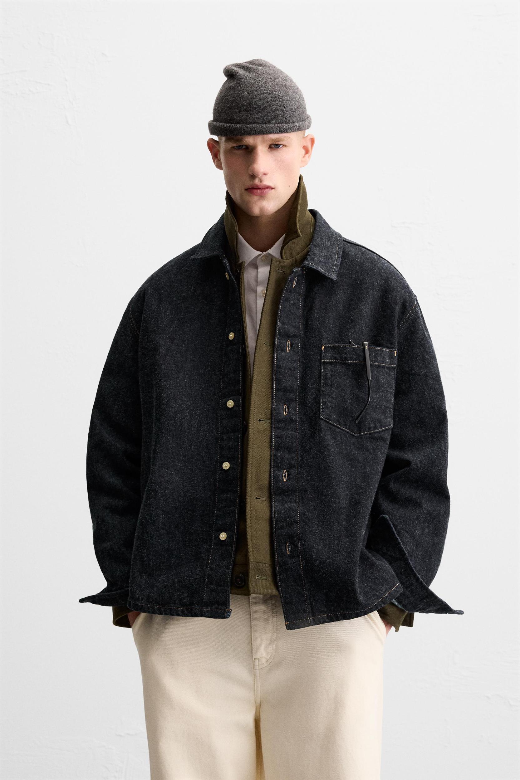 BRUSHED TEXTURE DENIM SHIRT Product Image