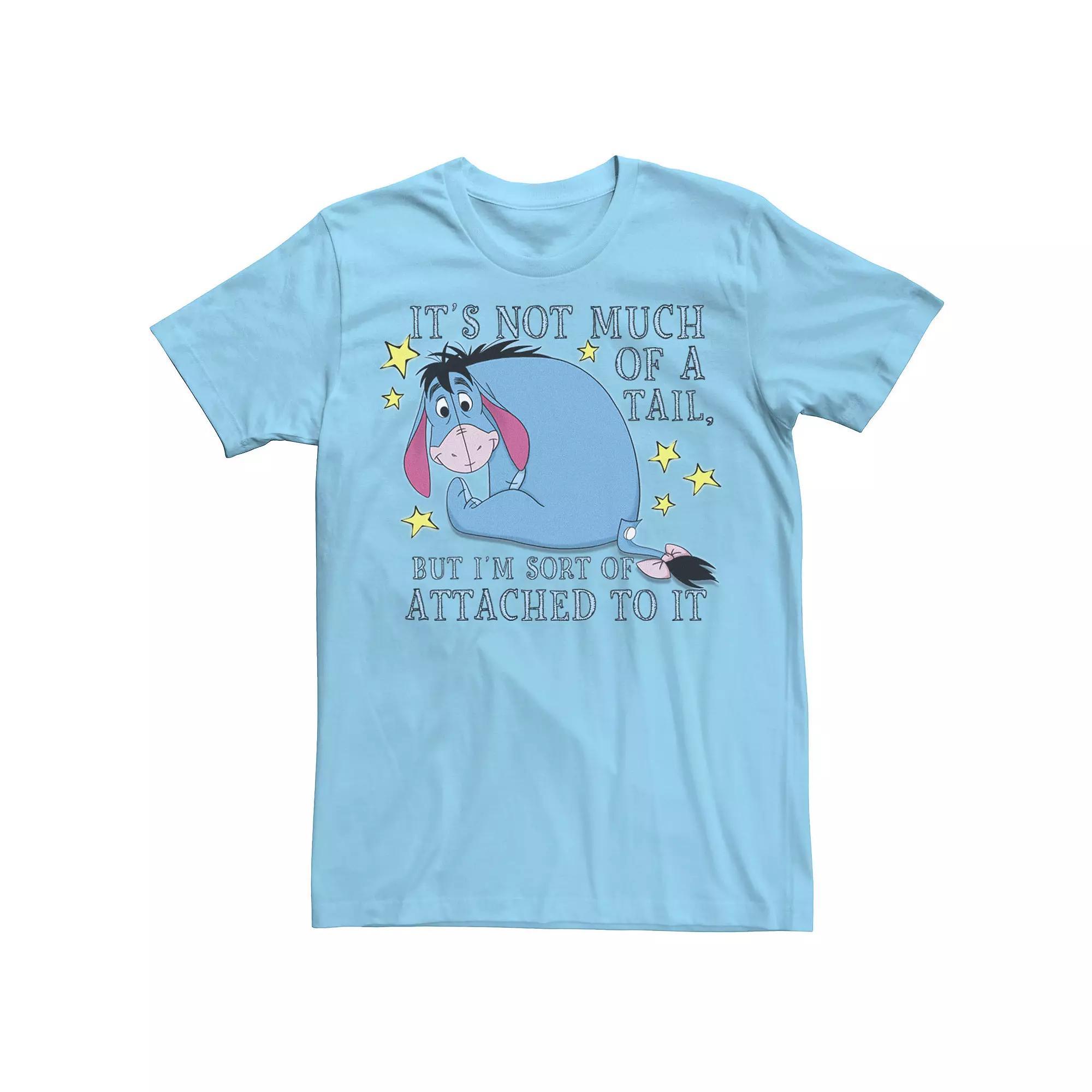 Disney's Winnie The Pooh Eeyore Men's Not Much Of A Tail Tee, Size: XXL, Light Blue Product Image