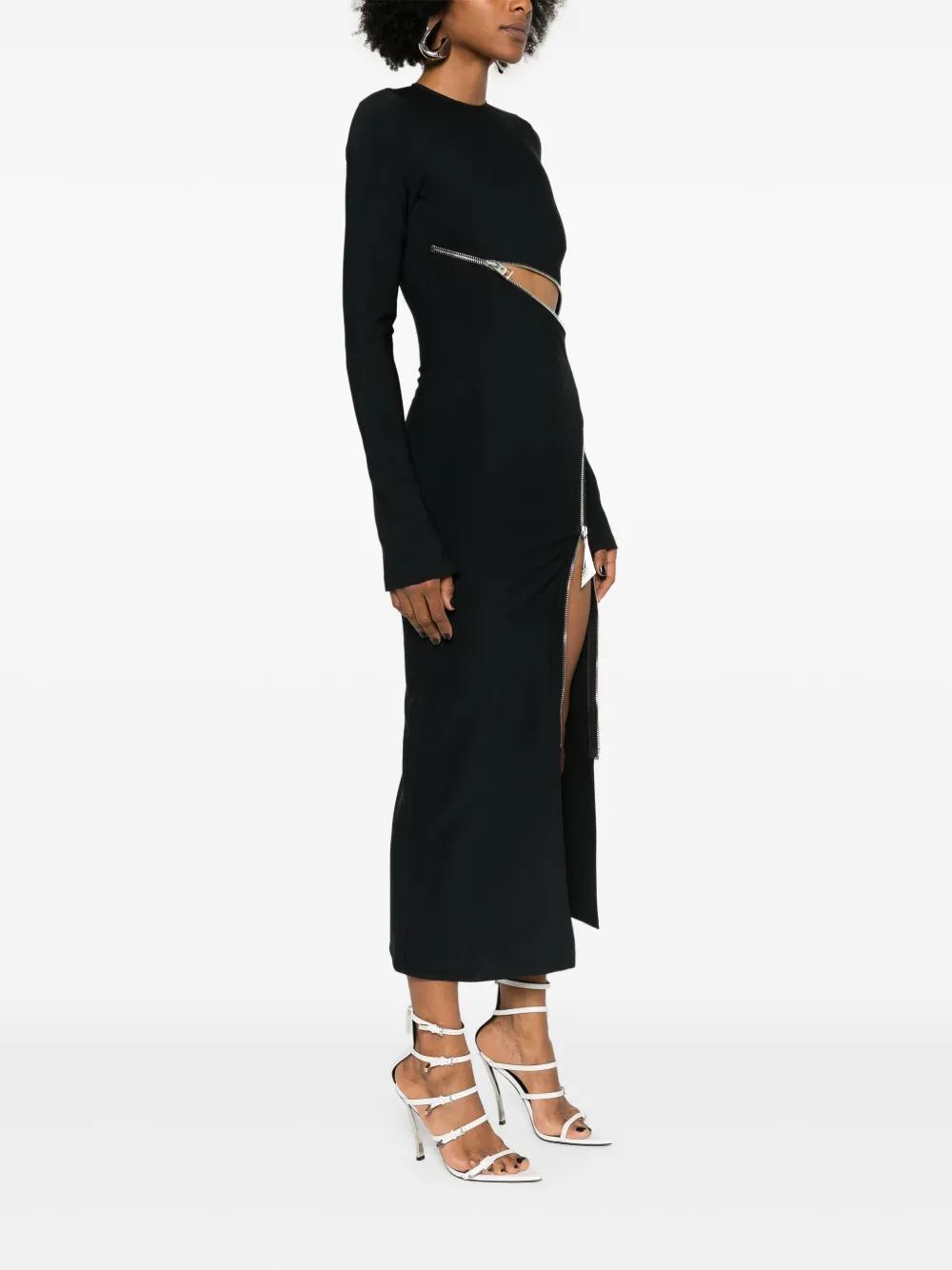 zip-detail midi dress Product Image