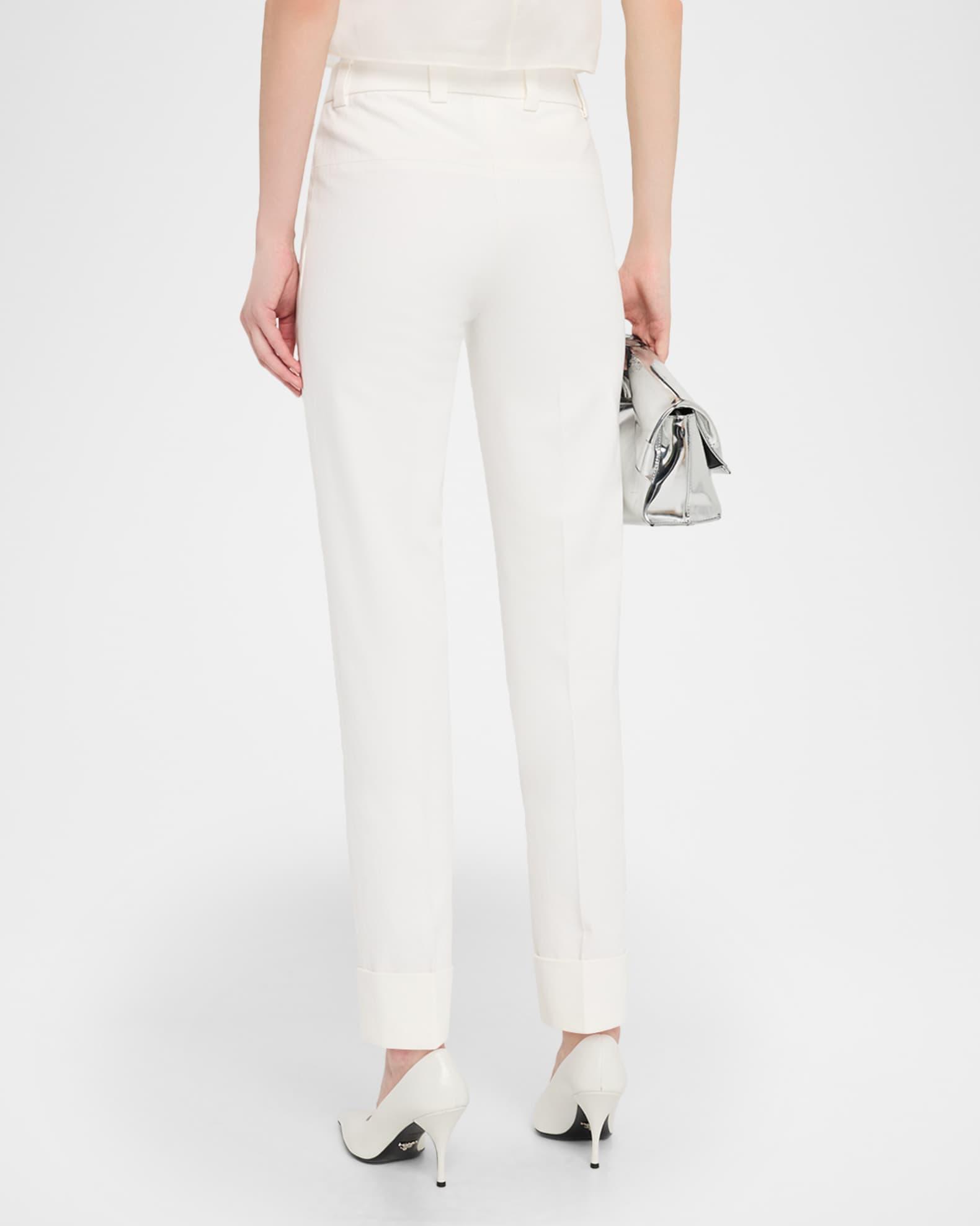 Maxima Cotton Denim Stretch Cropped Pants Product Image