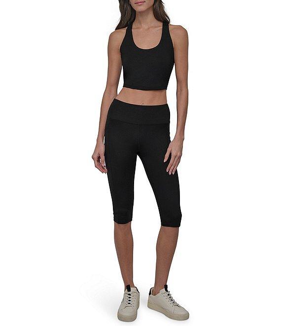 DKNY Sport by Donna Karan Balance Compression High Waist 16#double; Mini Capri Leggings Product Image