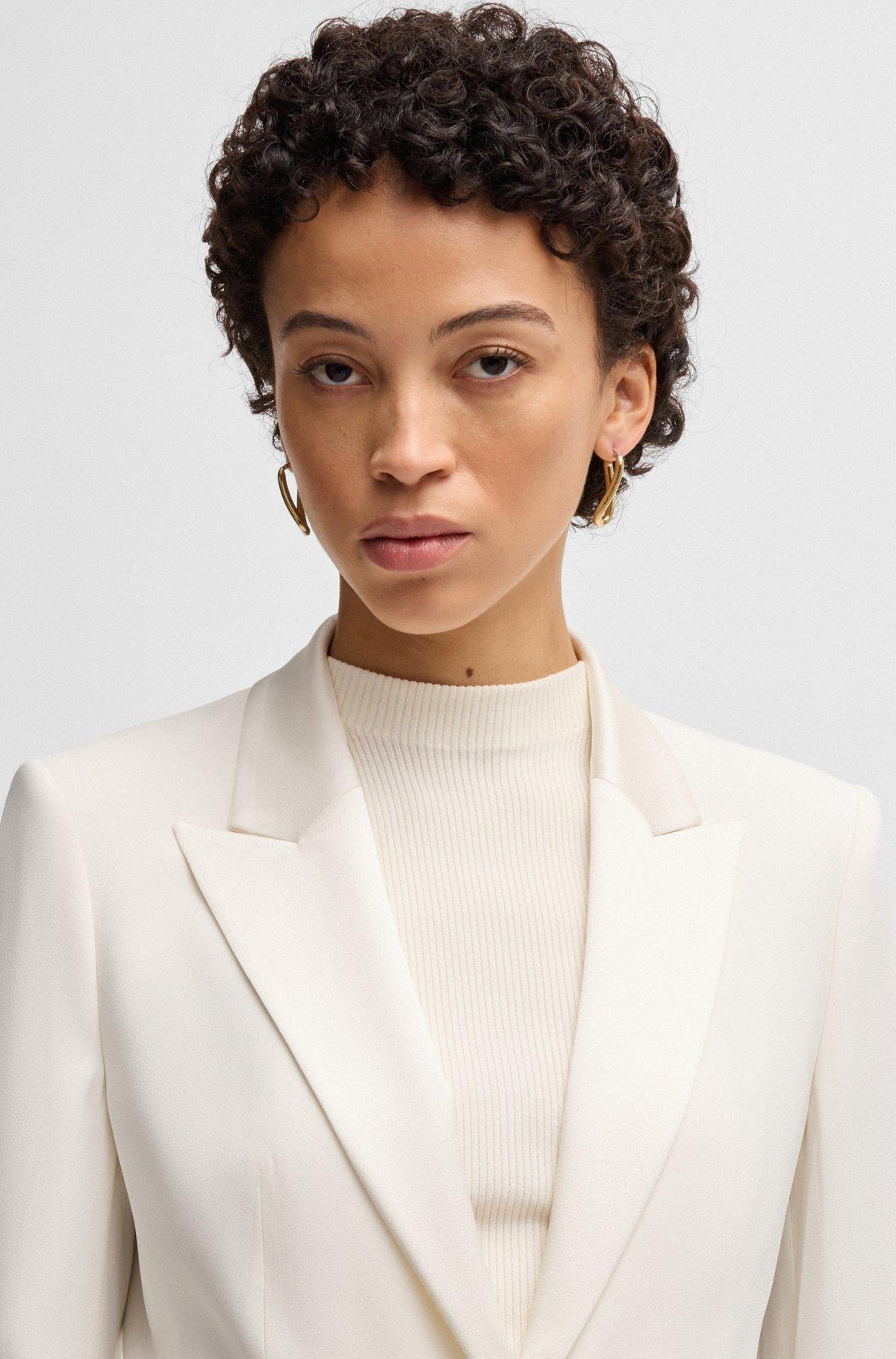 Slim-fit tuxedo jacket with single button Product Image