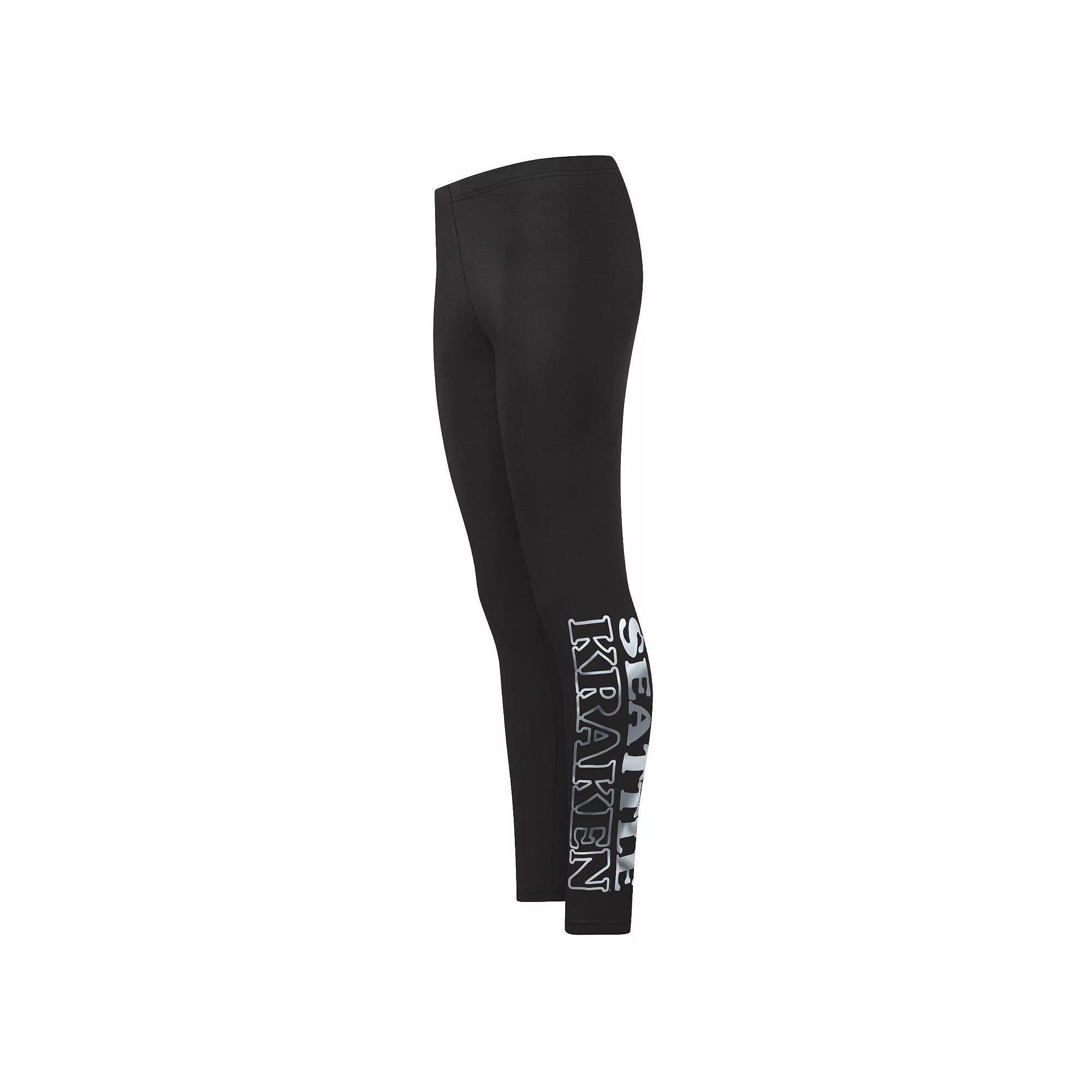 Women's G-III Sports by Carl Banks Black Seattle Kraken Stadium Leggings, Size: Small, Krk Black Product Image